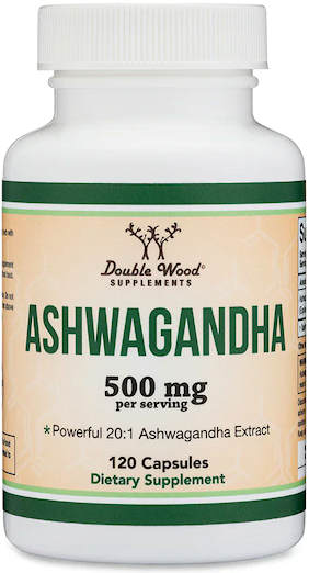 Double Wood Ashwagandha supplement bottle